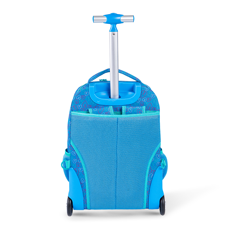 Kletterfreundlich Unisex Gepäck-Rucksack mit Wirbelsäulenschutz für Teenager, leichtem Rolling-Rucksack mit Lunchbox