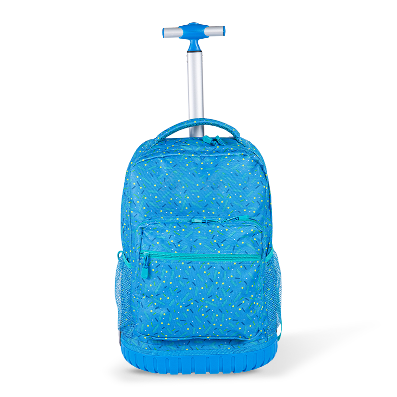 Kletterfreundlich Unisex Gepäck-Rucksack mit Wirbelsäulenschutz für Teenager, leichtem Rolling-Rucksack mit Lunchbox