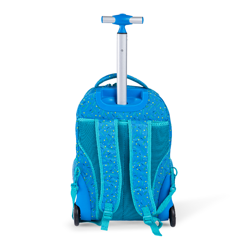 Kletterfreundlich Unisex Gepäck-Rucksack mit Wirbelsäulenschutz für Teenager, leichtem Rolling-Rucksack mit Lunchbox