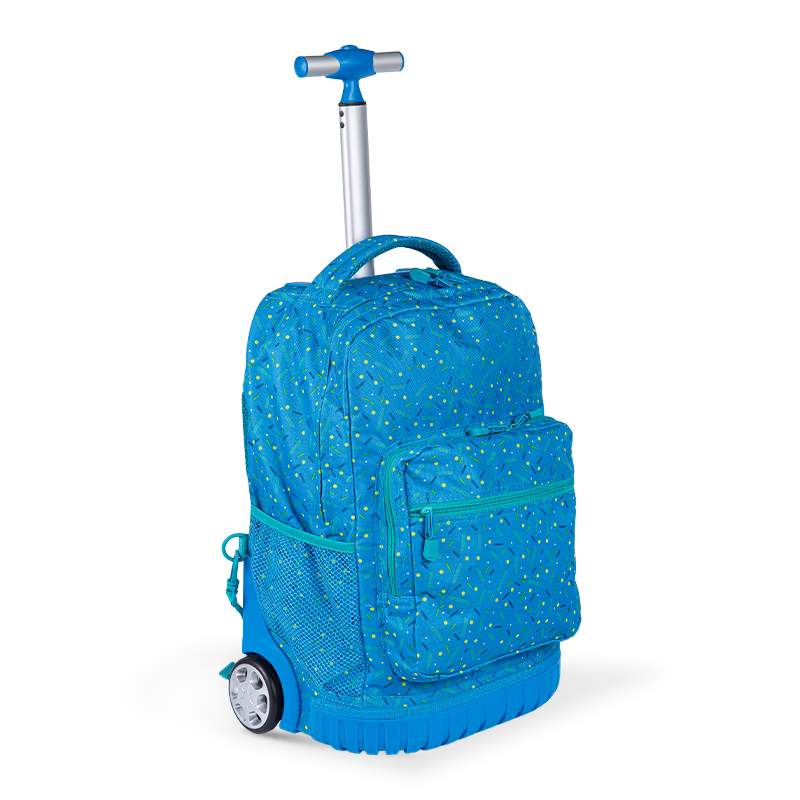 Kletterfreundlich Unisex Gepäck-Rucksack mit Wirbelsäulenschutz für Teenager, leichtem Rolling-Rucksack mit Lunchbox