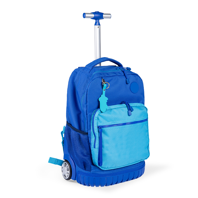 Kletterfreundlich Unisex Gepäck-Rucksack mit Wirbelsäulenschutz für Teenager, leichtem Rolling-Rucksack mit Lunchbox